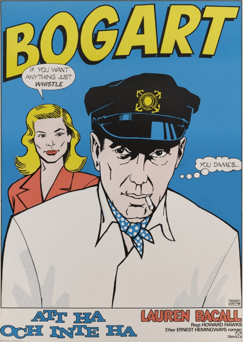 Original Swedish poster for the 1944 film To Have and Have Not